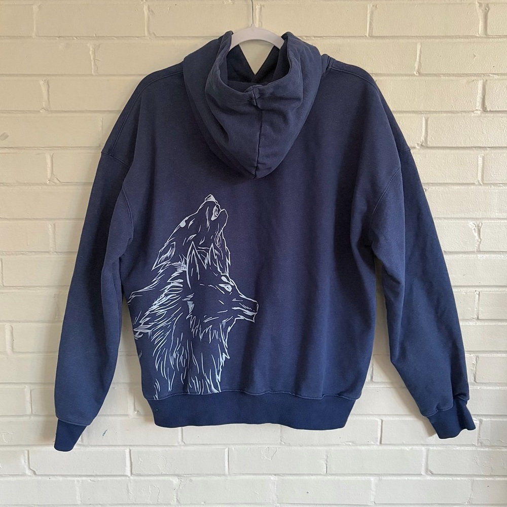 ❌SOLD❌ KENSHIN KOLLECTION Graphic Hoodie Hand+Wolf Anime/Manga Design, SZ M EUC - Picture 5 of 9